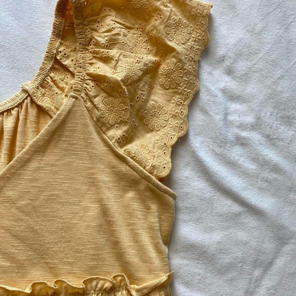 honey yellow lace babydoll top - Picture 5 of 8